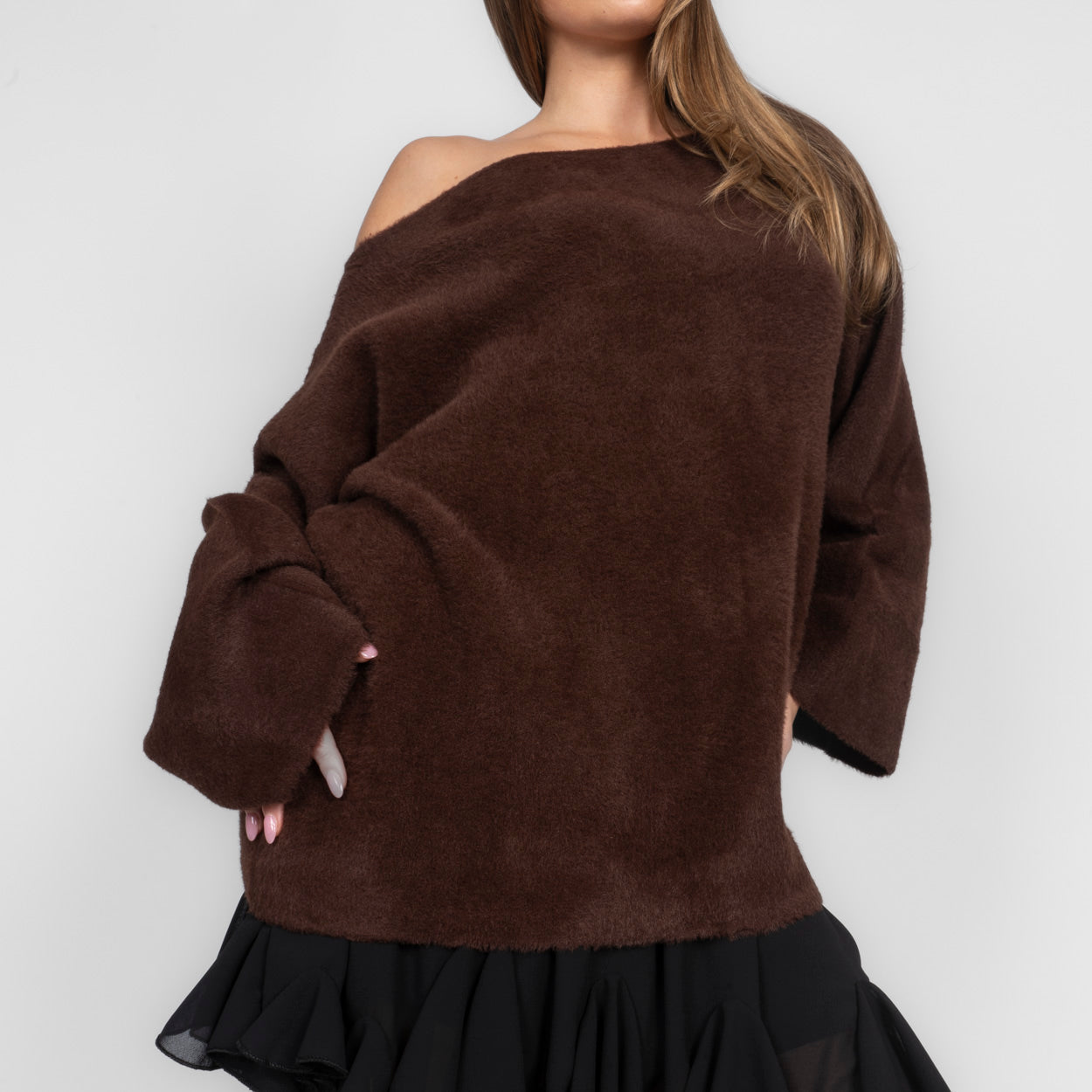 Ultra-weicher Everyday Off-Shoulder Pullover