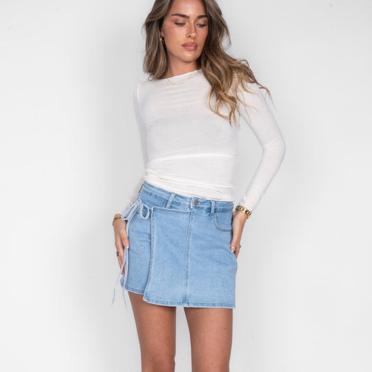 Soft Denim Hosenrock