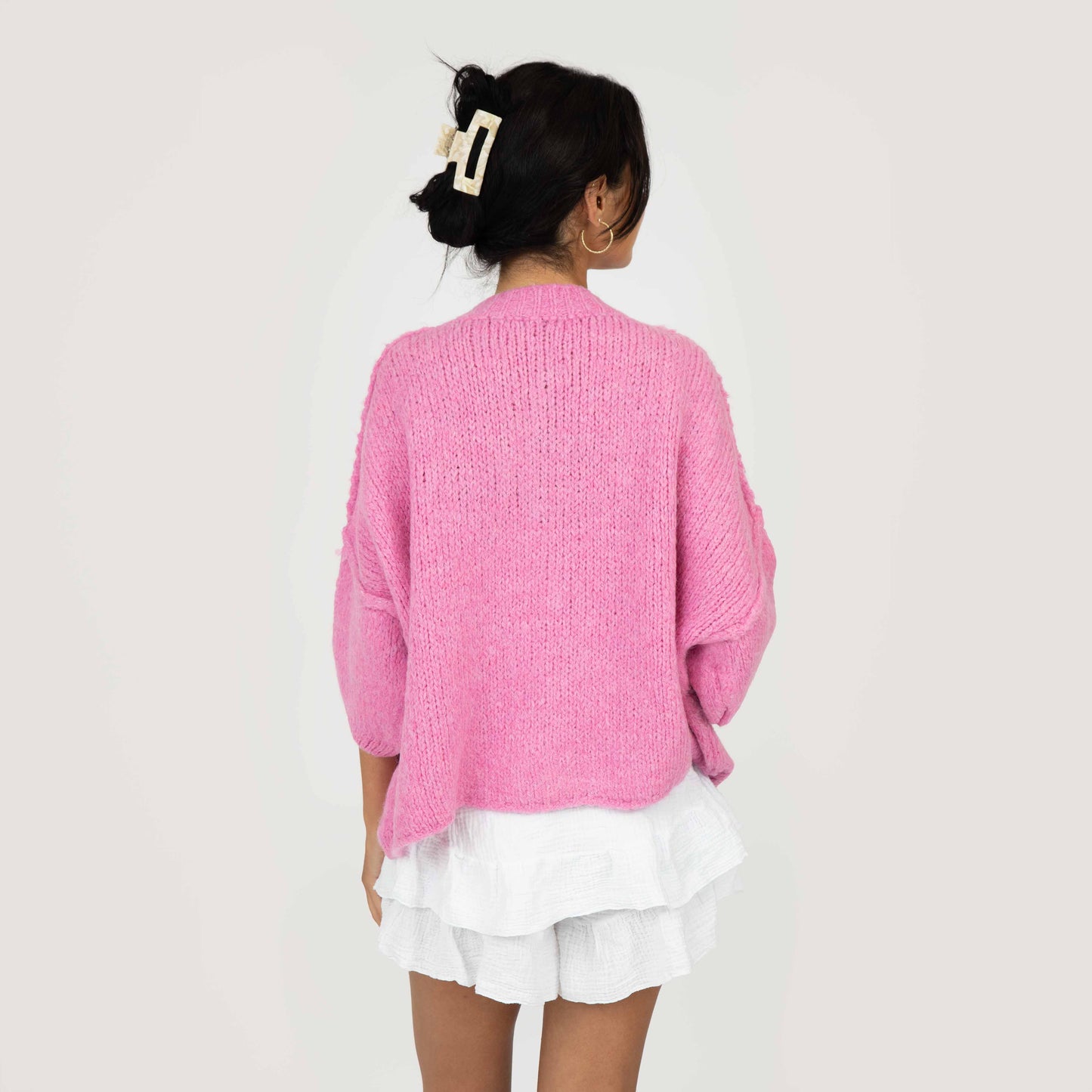 CozyGlam Kurzarm Cardigan