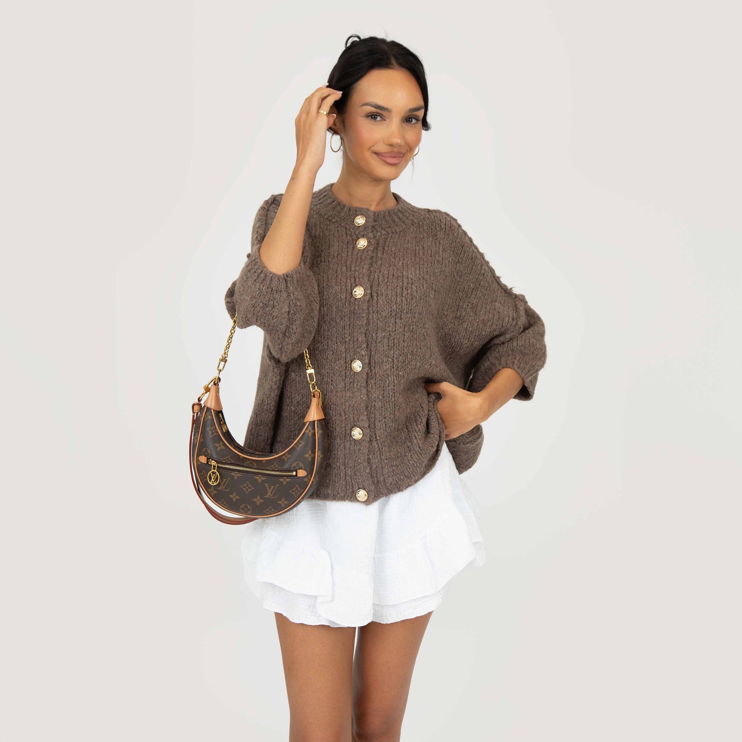 CozyGlam Kurzarm Cardigan