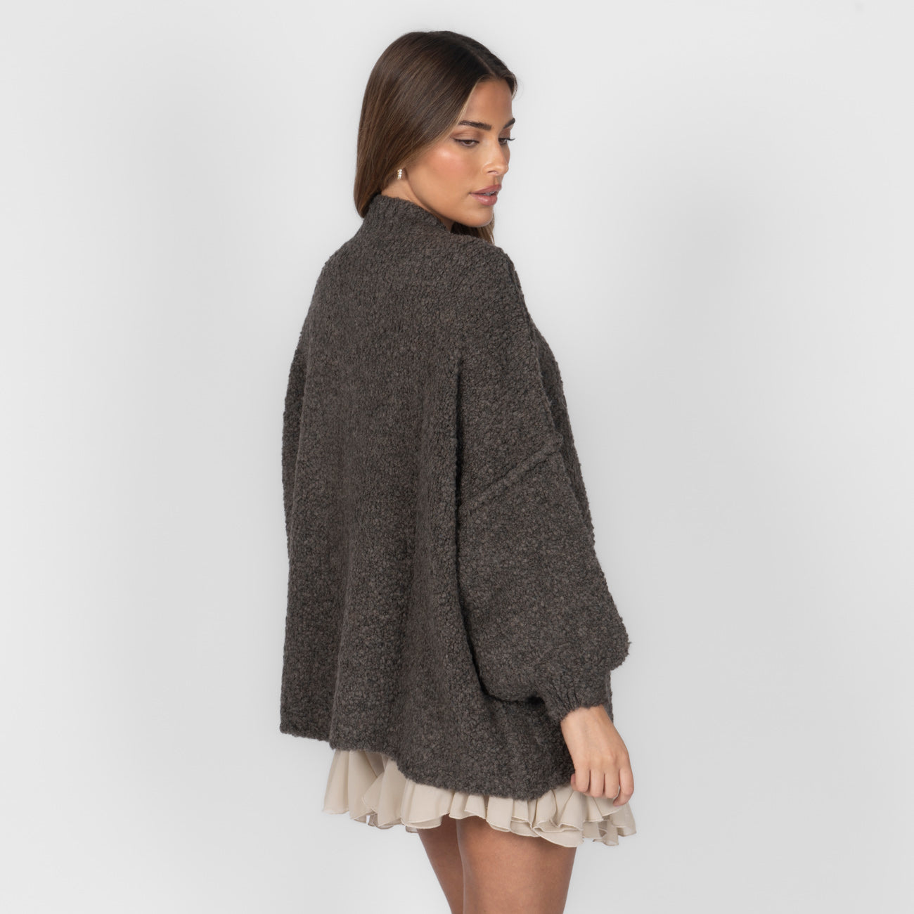 Bouclé Oversized Cardigan "CozyGlam"