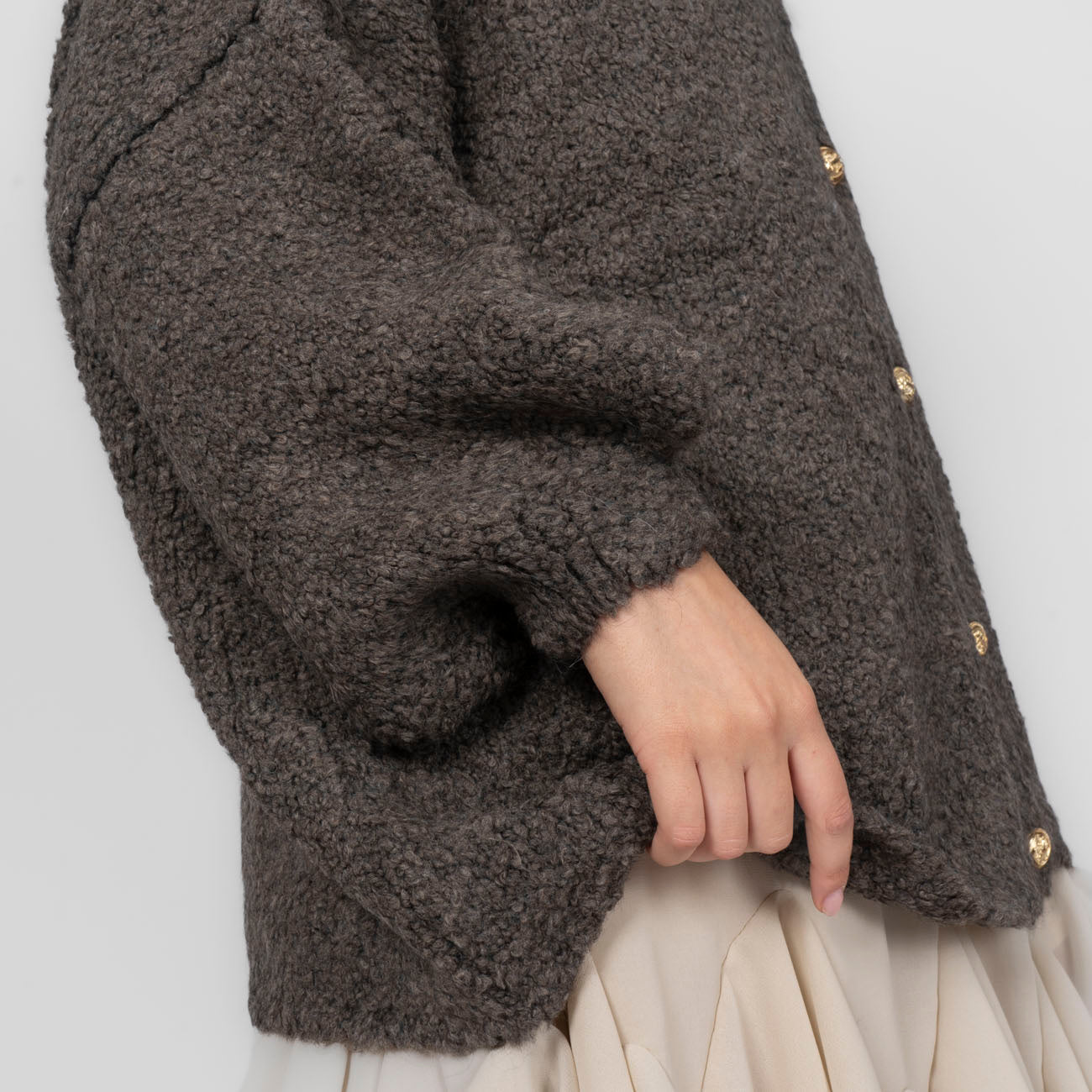 Bouclé Oversized Cardigan "CozyGlam"