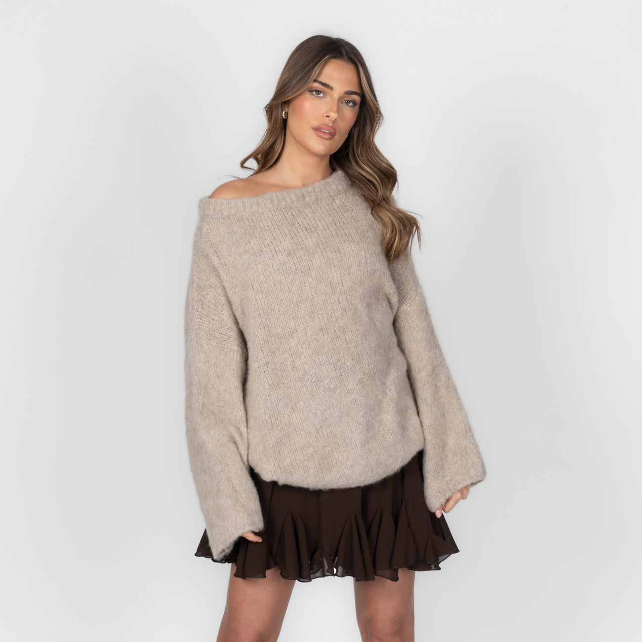 Ultra-Soft Off-Shoulder Strick