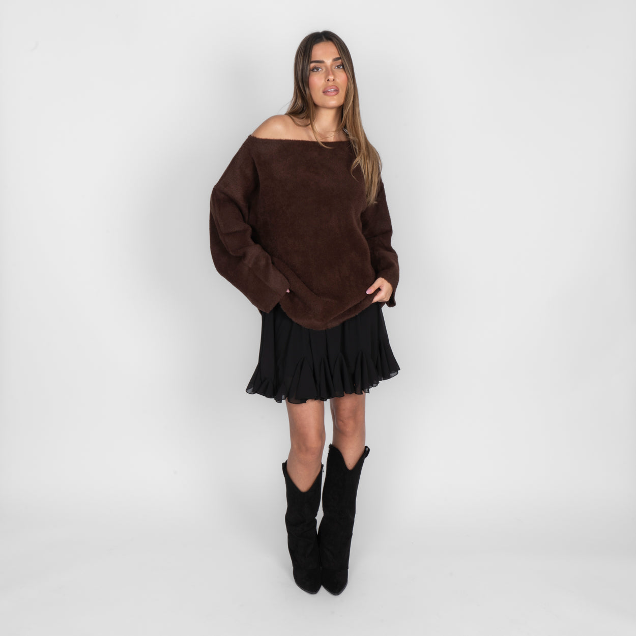 Ultra-weicher Everyday Off-Shoulder Pullover