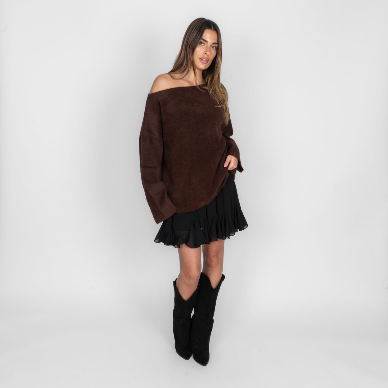 Ultra-weicher Everyday Off-Shoulder Pullover