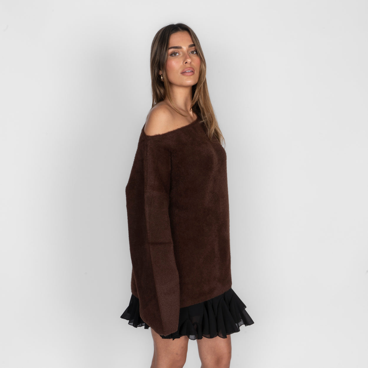 Ultra-weicher Everyday Off-Shoulder Pullover