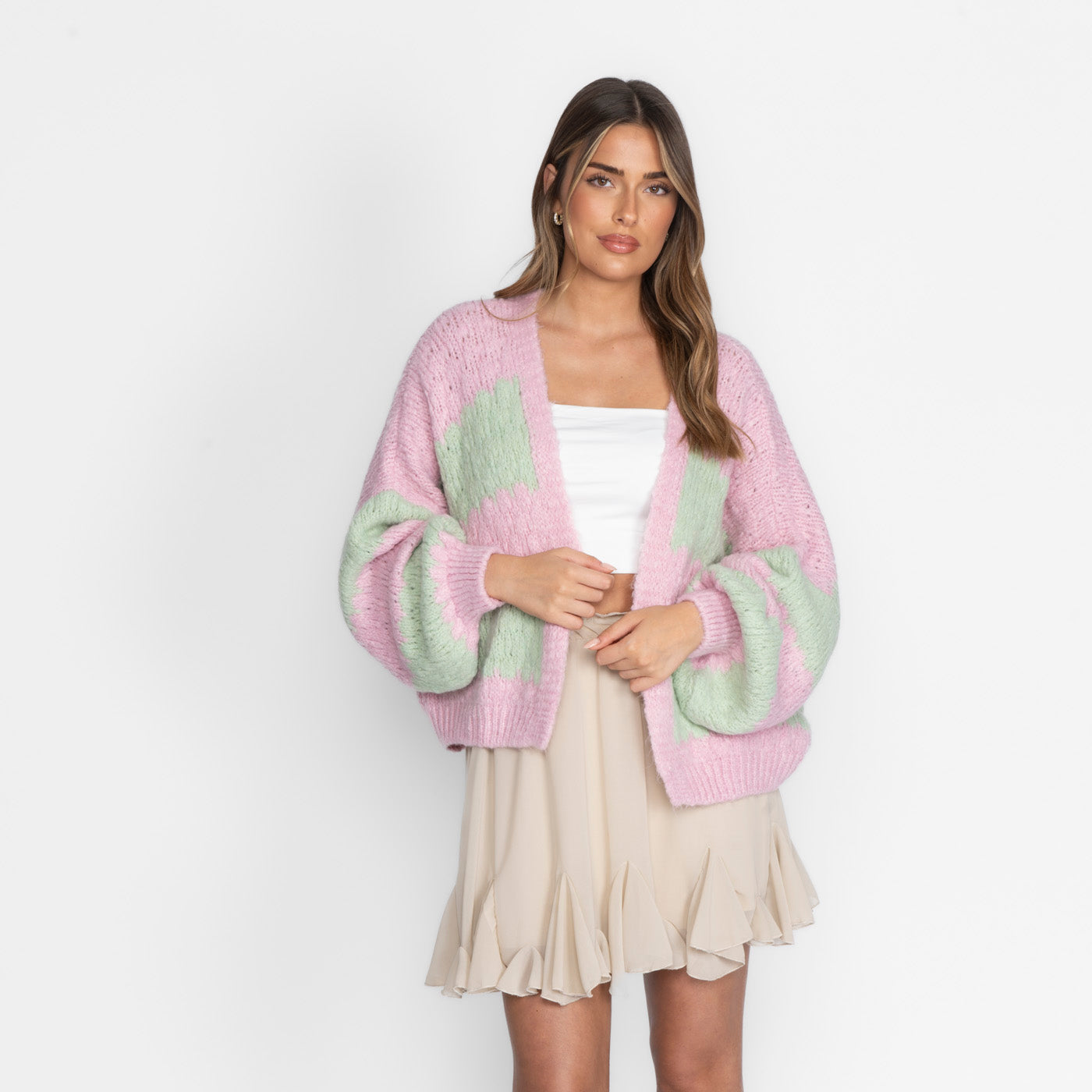 Bold Stripes Oversized Cardigan