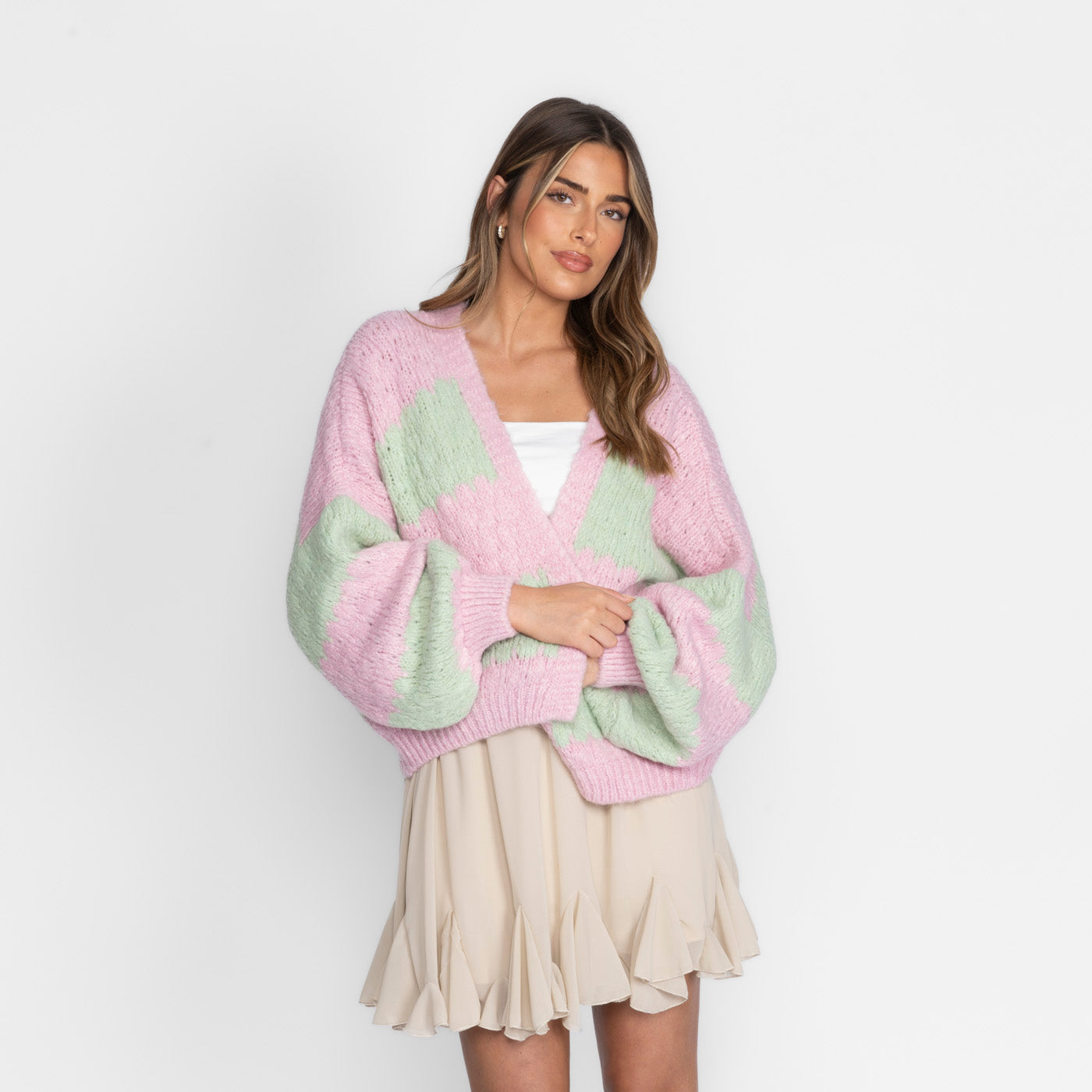 Bold Stripes Oversized Cardigan
