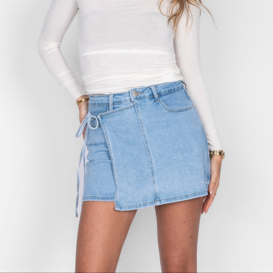 Soft Denim Hosenrock