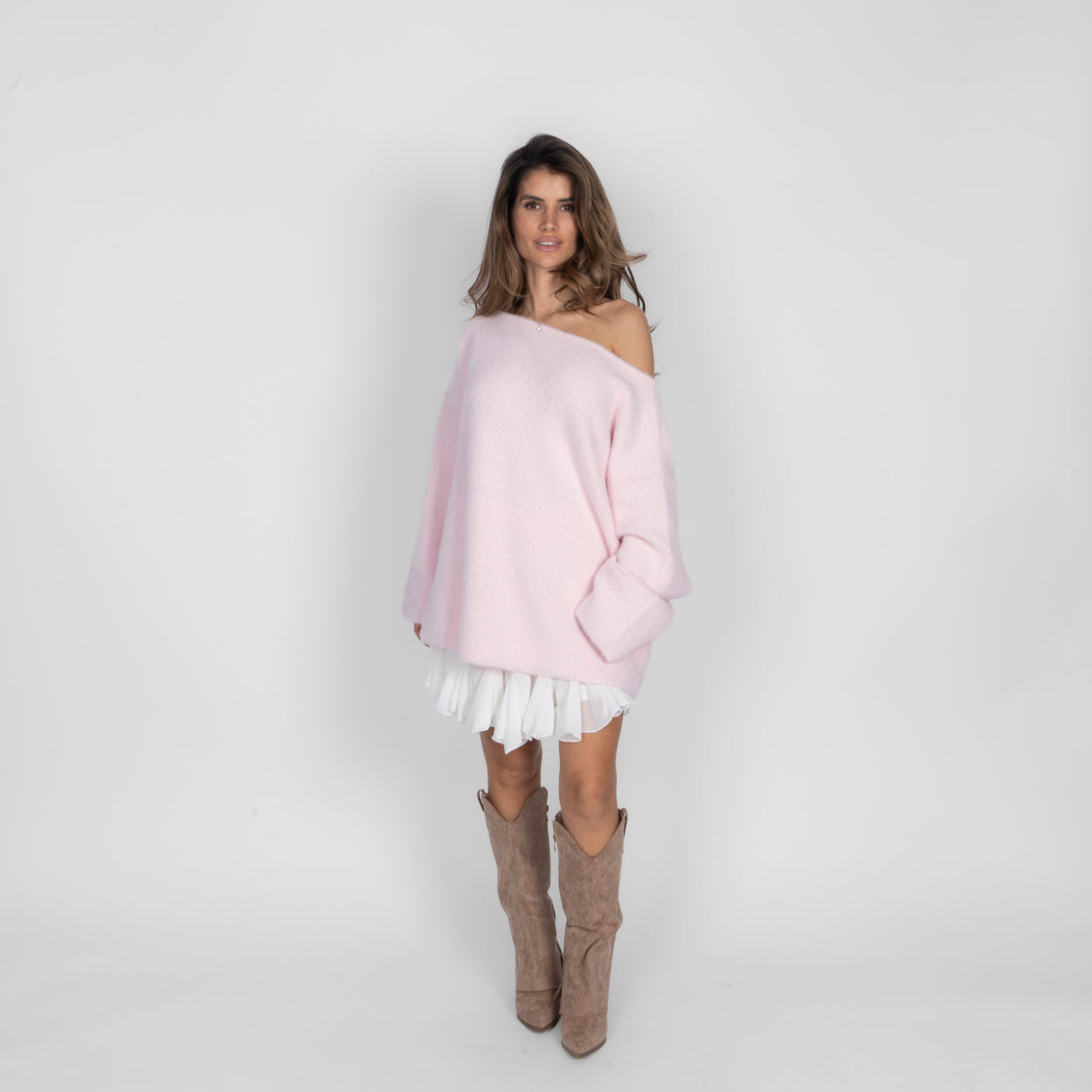 Ultra-weicher Everyday Off-Shoulder Pullover