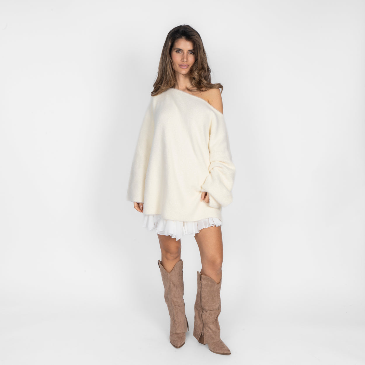 Ultra-weicher Everyday Off-Shoulder Pullover