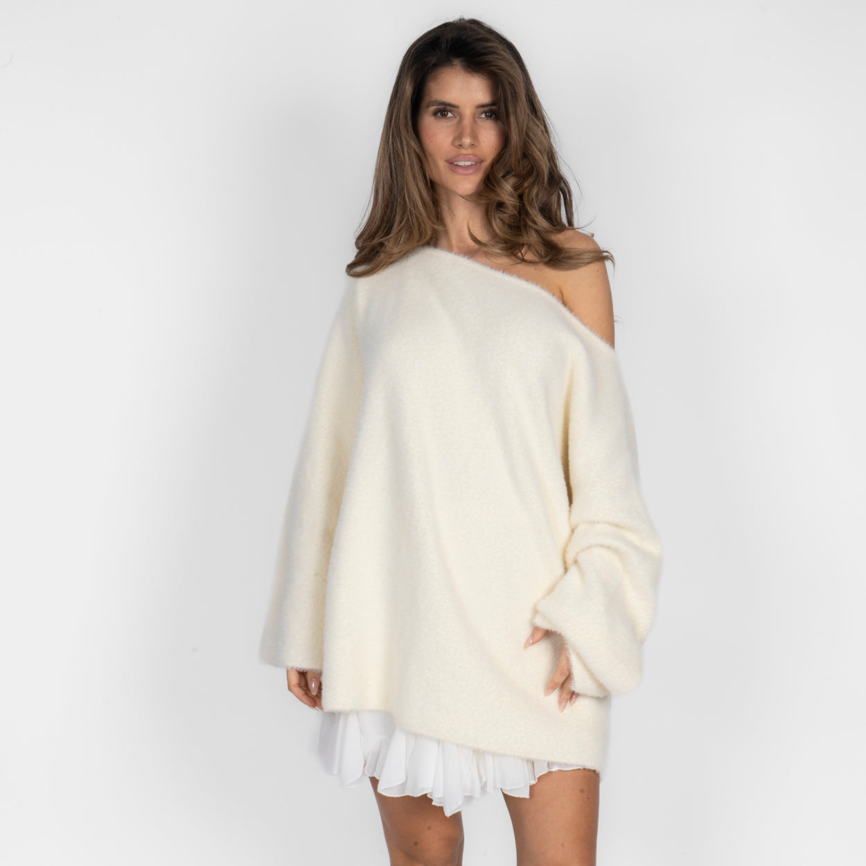 Ultra-weicher Everyday Off-Shoulder Pullover