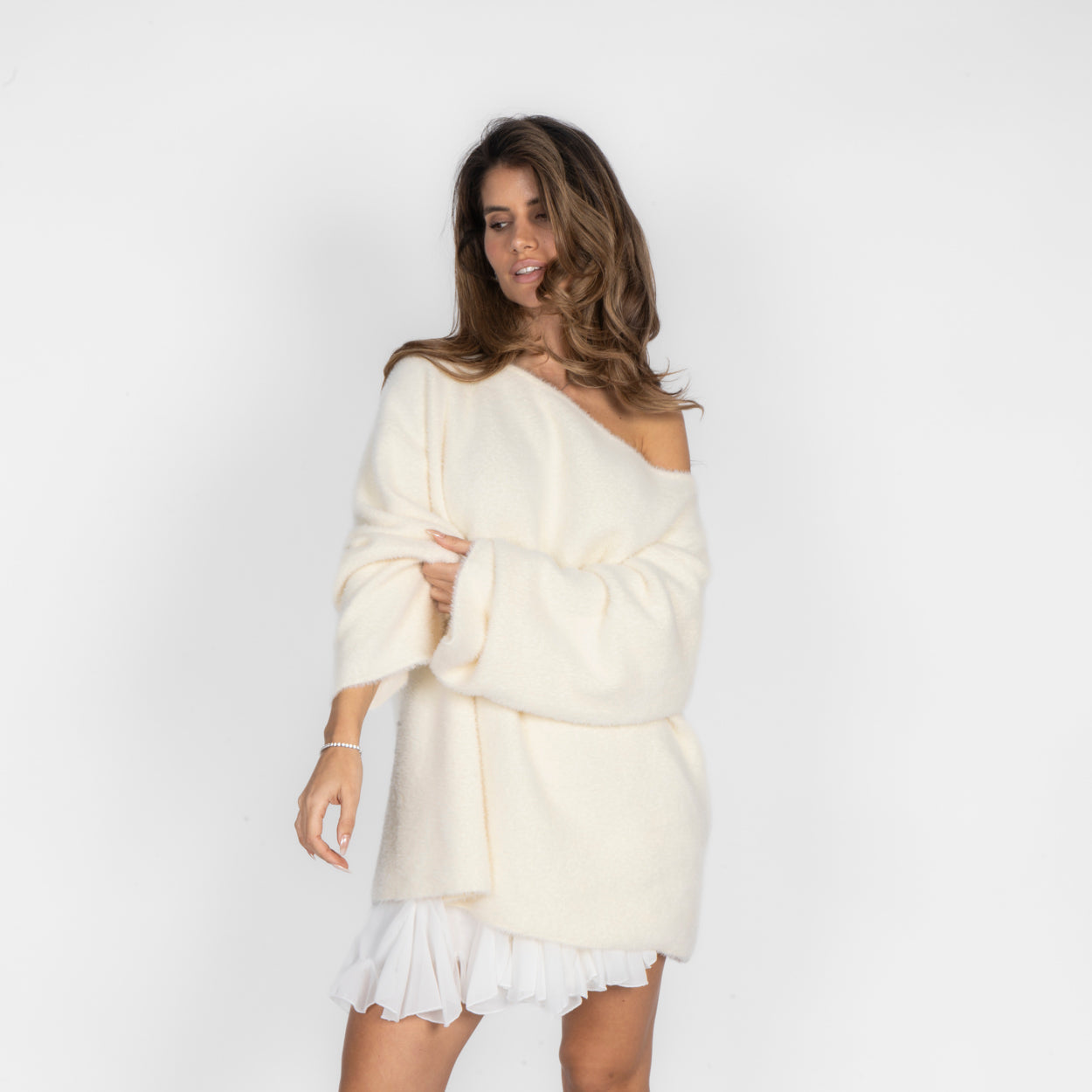 Ultra-weicher Everyday Off-Shoulder Pullover