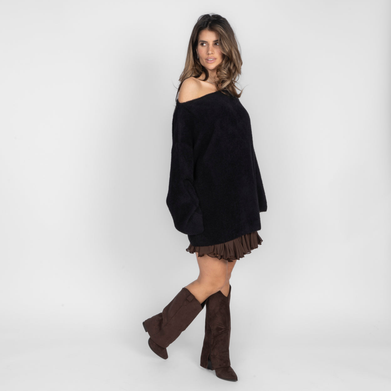 Ultra-weicher Everyday Off-Shoulder Pullover