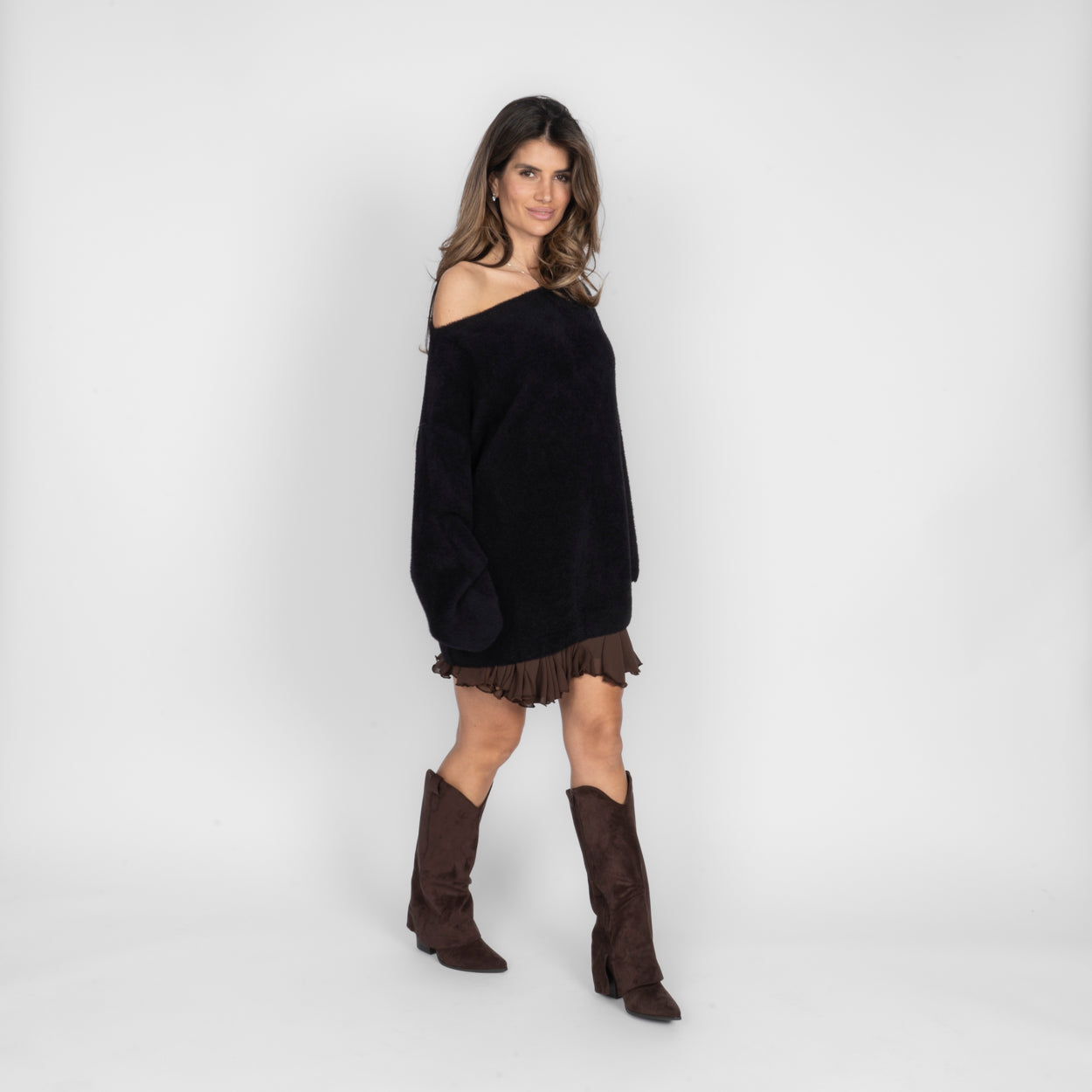 Ultra-weicher Everyday Off-Shoulder Pullover