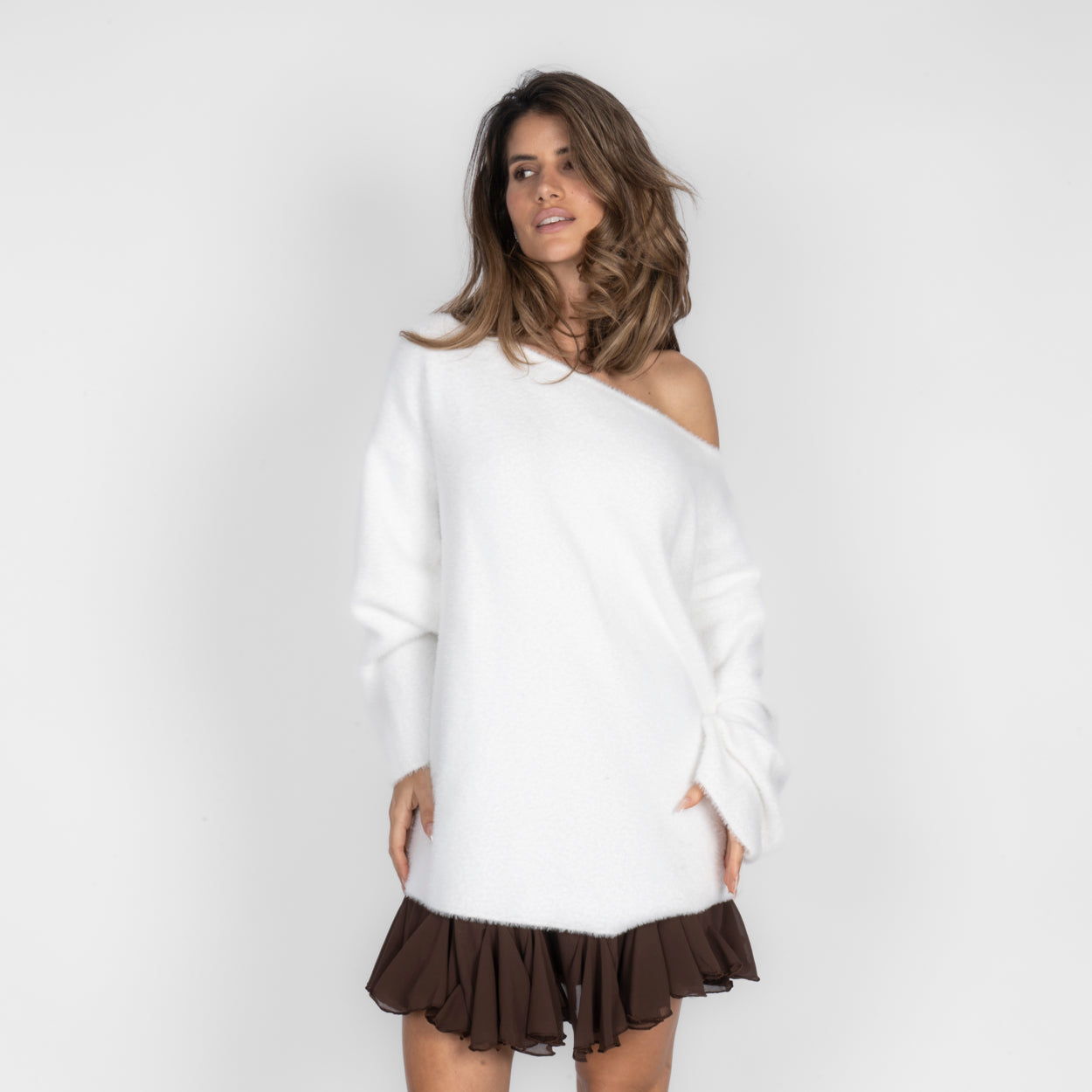 Ultra-weicher Everyday Off-Shoulder Pullover