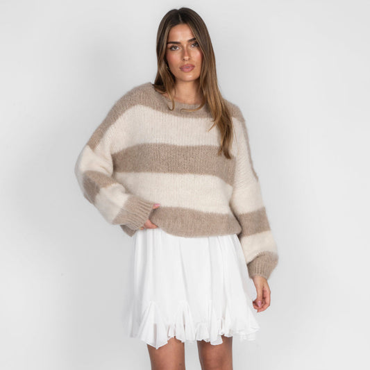 Ultra Soft Streifen Pullover