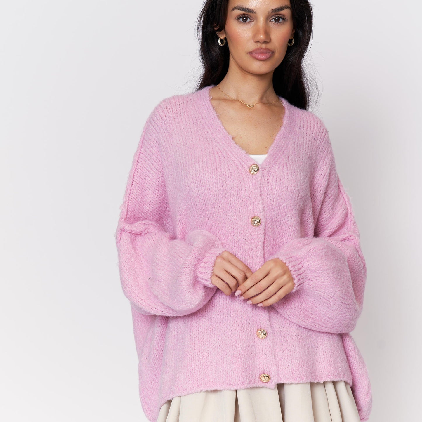 CozyGlam Oversize V-Cardigan