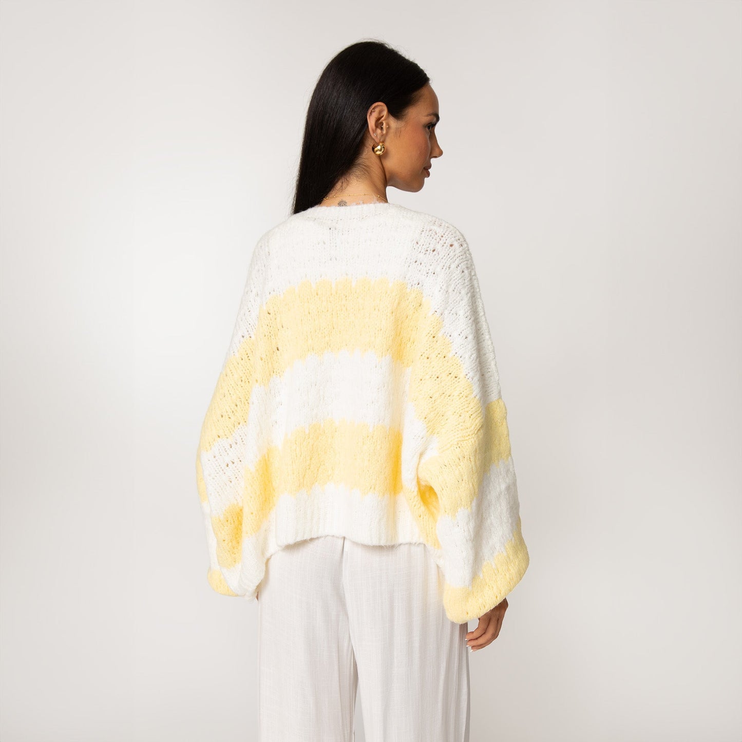 Bold Stripes Oversized Cardigan