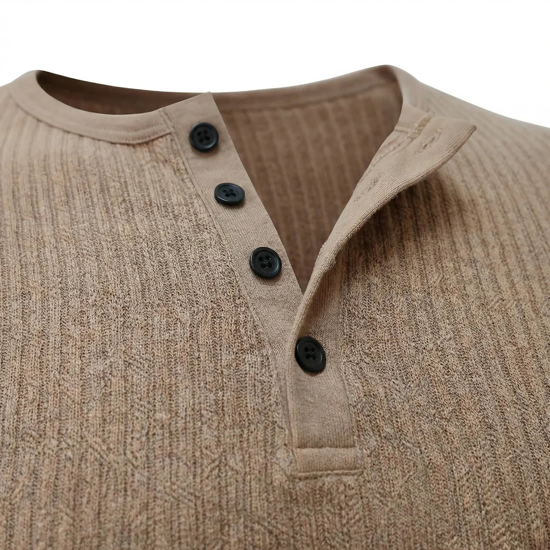 Siena - Ultra bequeme Henley-Hemd für Herren